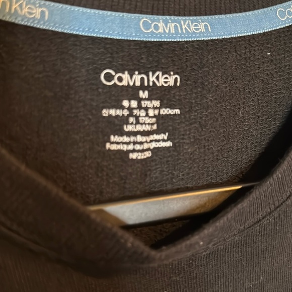 CALVIN KLEIN CK BLACK PULLOVER SWEATSHIRT size Medium - Picture 4 of 6
